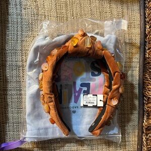 Lele Sadoughi healing stones Carnelian Headband